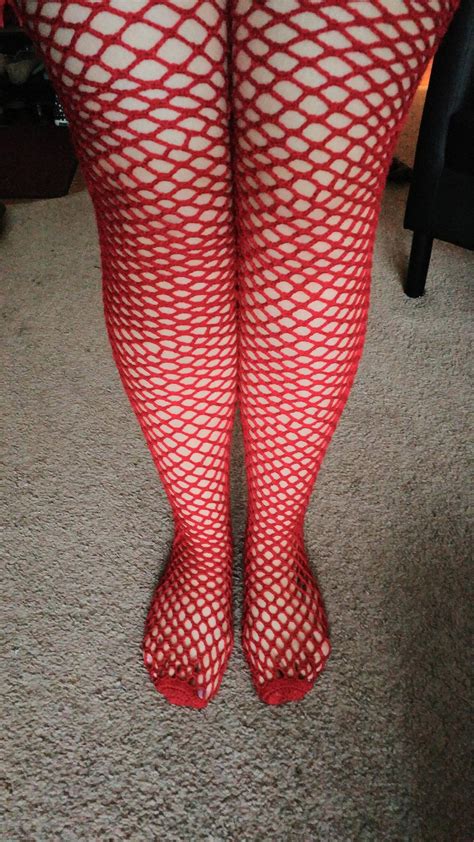 Fo Red Fishnets They Took Longer Than Expected And The 2nd One Is A