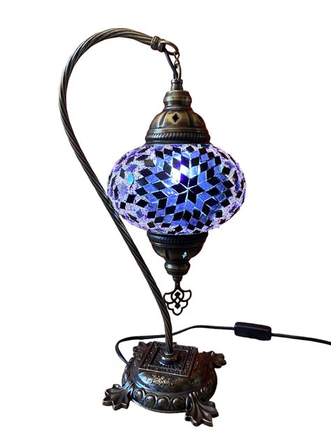 Glass Mosaic Turkish Swan Neck Lamp Shop Today Get It Tomorrow