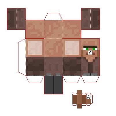 Are you tired of defending a village just by yourself? Papercraft Mini Advanced Villager | Minecraft | Pinterest ...
