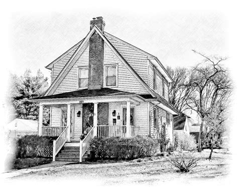 House Drawing Picture Sketch