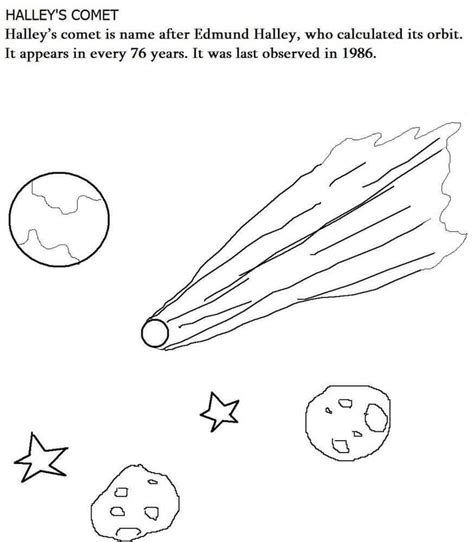 Comet activities comet coloring page. 25 Free Solar System Coloring Pages Printable