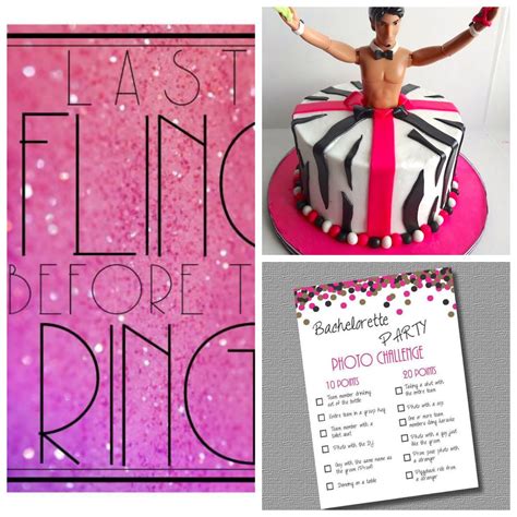 Last Fling Before The Ring Bachelorette Party Ideas From Clingks Com Bachelorette Party