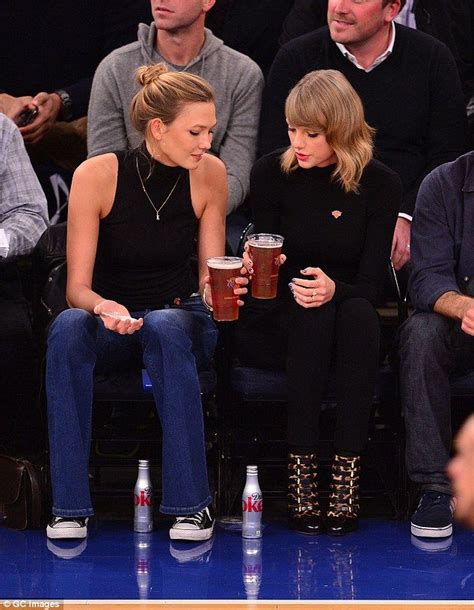 Taylor Swift And Bff Karlie Kloss Drink Beer At The Knicks Game