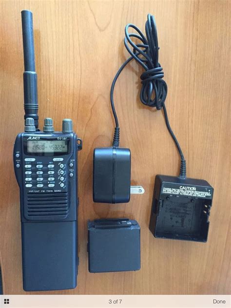 The Alinco Dj 580 2meter440 Dual Band Ht Radio Its Old But Its A
