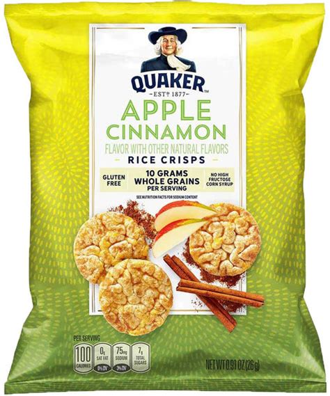 Quaker Apple Cinnamon Rice Crisps For Tasty Office Snack Delivery