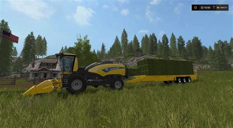 New Holland Power Baler 540 And Autoloader V10 Fs17 Farming Simulator