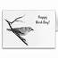 Happy Birthday Bird Day In Pencil Card  Zazzlecom