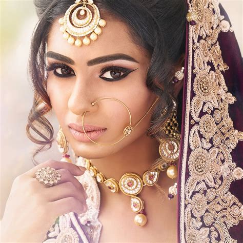Indian Bridal Hair And Makeup Wavy Haircut