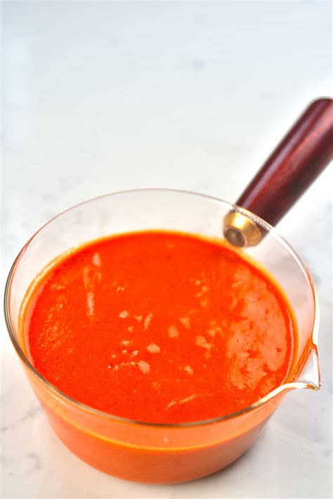 Simple Roasted Red Pepper Sauce Alphafoodie