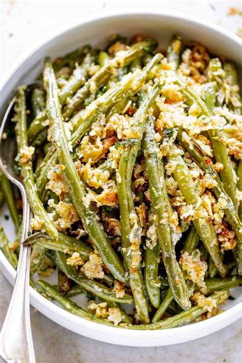 Garlic Parmesan Roasted Green Beans Recipe How To Roast Green Beans