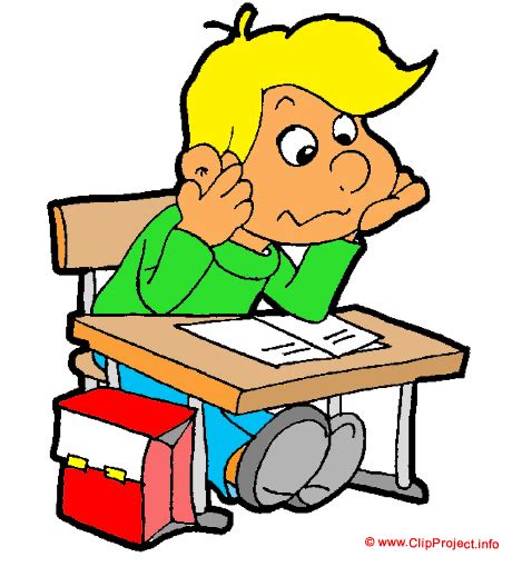 Travail Scolaire Clipart Gratuit École Dessin Picture Image