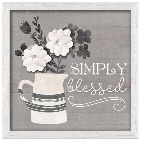 Simply Blessed Framed Wall Art At Home