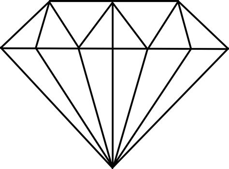 Geometry Diamond Shape Drawing Diamond Png Download 1280944 Free