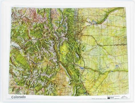 Colorado Raised Relief Map By Hubbard Scientific