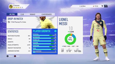Lionel Messi Fifa 19 Pro Clubs Edition Lm10 Youtube
