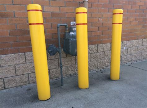 Post Guard Bollard Covers Were Spotted Protecting A Gas Meter In