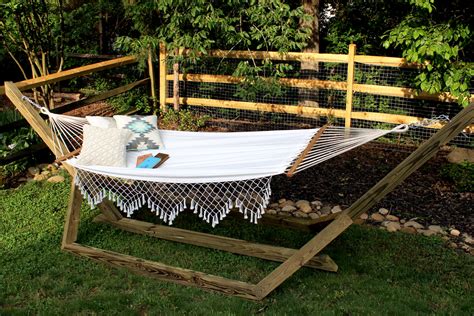 Diy Custom Wood Hammock Stand — Tag And Tibby Design