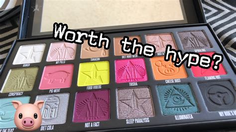 shane dawson x jeffree star conspiracy palette first impression and swatches is it worth it