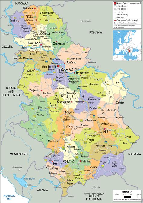 Serbia Map Serbia Map Terrain Area And Outline Maps Of Serbia