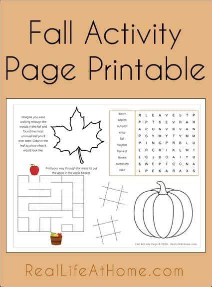 Fall Themed Word Search Free Printable Page For Kids