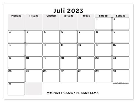Kalendere Juli 2023 Michel Zbinden No