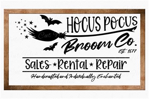 Hocus Pocus SVG Broom Co SVG Halloween SVG Cutting And Etsy