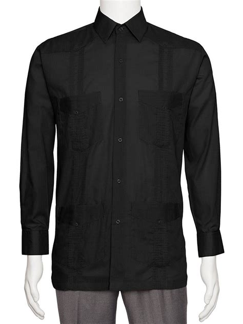 Guayabera Shirt For Men Linen Look By Gentlemens Collection Ebay