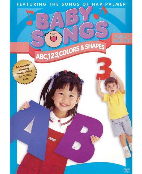 And they can also learn more about the letters by singing it. Baby Songs ABC, 123 Colors and Shapes DVD - Babysongs DVDs