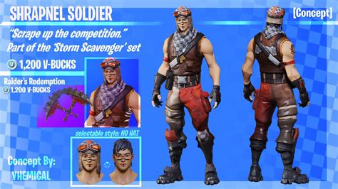 Shrapnel Soldier Male Renegade Raider Concept Wanted To Implement