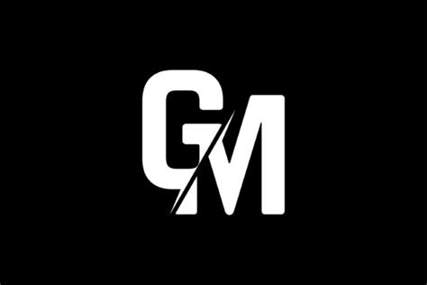 Monogram Gm Logo Design Graphic By Greenlines Studios · Creative Fabrica