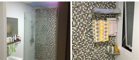 Then, the cement board is installed on top of the plastic sheeting. Blue Glass Mosaic Crackle Crystal Tile Backsplash Cream ...