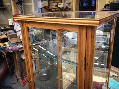 Handmade Glass Display Case Made With Exotic Tiger Wood Chameleon