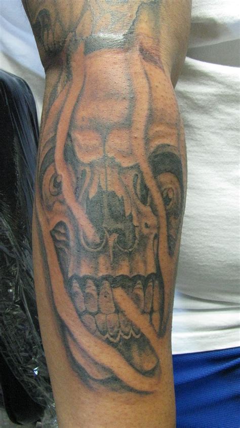 Smoking Skull Tattoo Of A Skull With Smoke Coming Out Of I Flickr