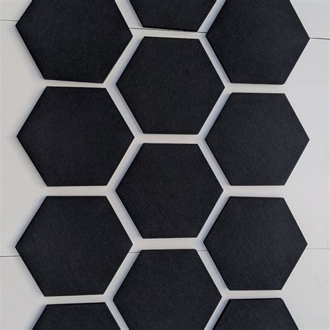 Hexagon Acoustic Black Felt Sound Absorbing Ceiling Acoustic Panels