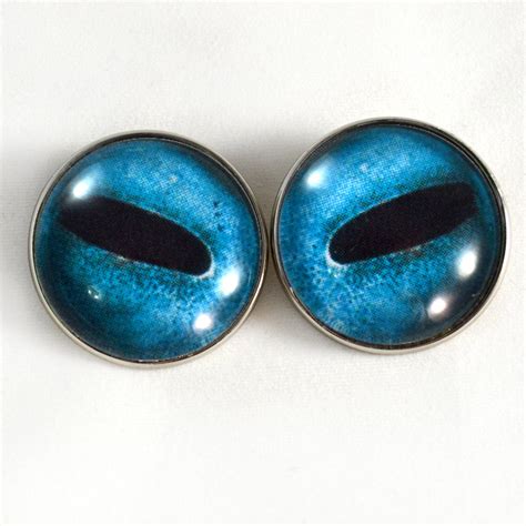 Sew On Buttons Blue Octopus Glass Eyes Handmade Glass Eyes