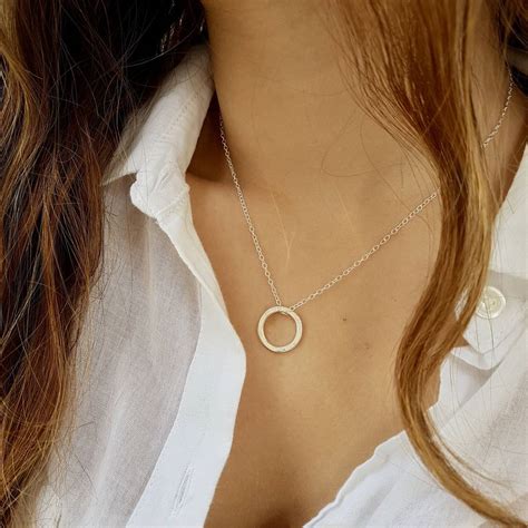Classic Small Circle Necklace By Vanessa Plana | notonthehighstreet.com
