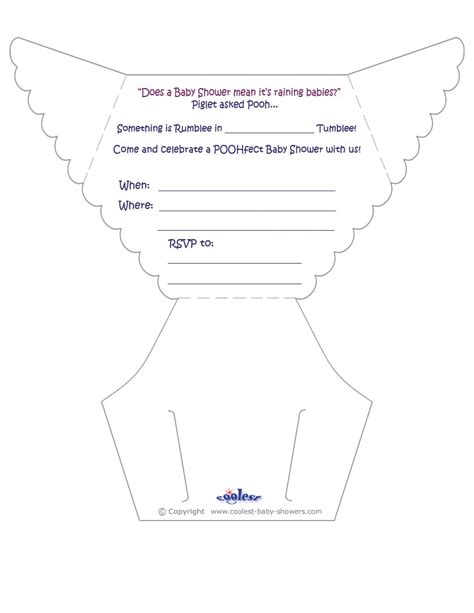 Free Printable Diaper Party Invitation Template Printable Templates