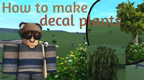 How To Make Decal Plants And Trees In Bloxburg Ltutoriall Youtube