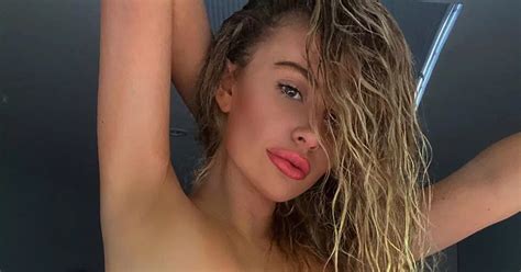 Big Brother S Chloe Ayling Ditches Bra To Pose Completely Topless For