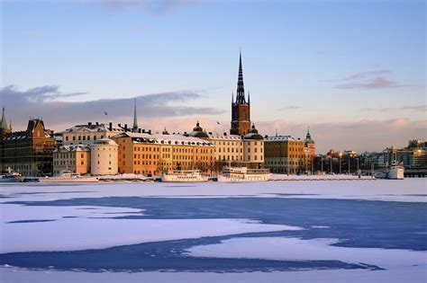 Winter In Stockholm Sweden Stylish Poster Photowall