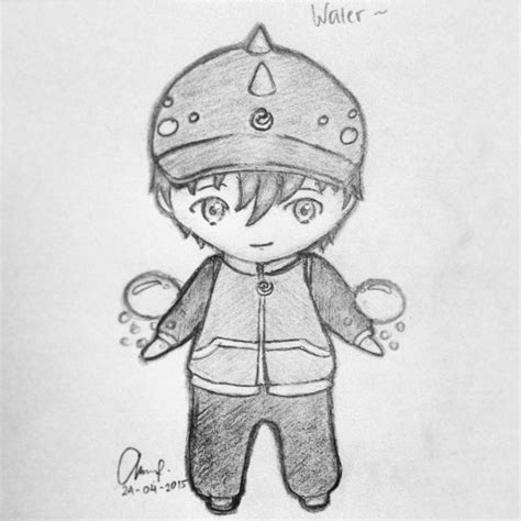 Boboiboy Water Chibi Version By Anantadelicia On Deviantart