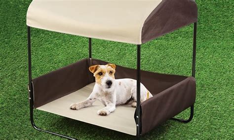 Portable Pet Bed With Canopy For Shade Dog Canopy Bed Outdoor Dog