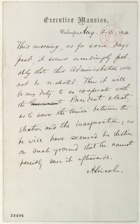 Check spelling or type a new query. Letter from Abraham Lincoln to his Cabinet Members, August ...