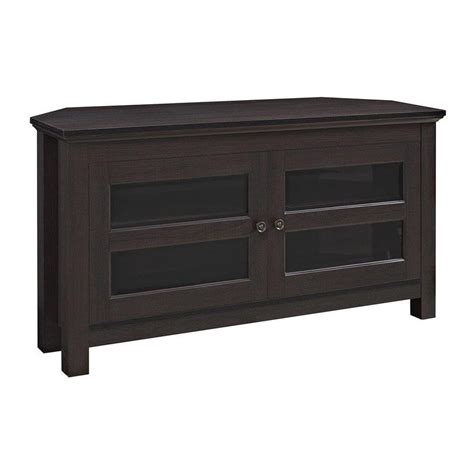 Walker Edison Espresso Corner Tv Stand At