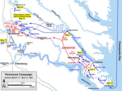 The Peninsula Campaign In The Civil War 1862 History