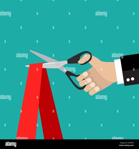 Human Hand Holding A Pair Of Scissors Stock Vector Image And Art Alamy