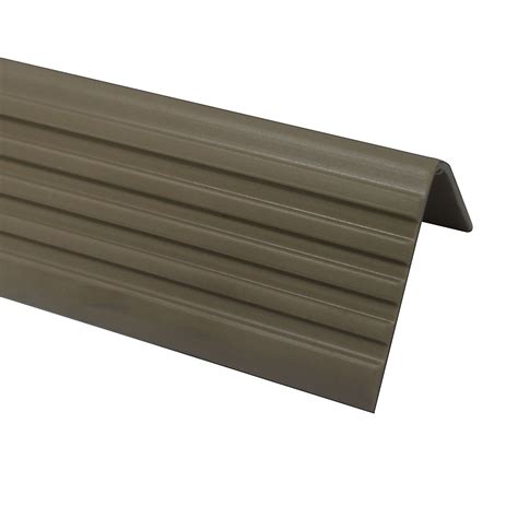 The horizontal projection to the front of a tread where most foot traffic frequently occurs. Shur Trim Vinyl Stair Nosing, Beige - 1-7/8 Inch | The ...