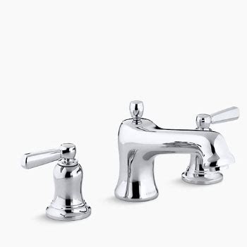 Remember, all roman tub filler faucets require a valve to be installed under the deck for installation. Kohler K-T10585-4-CP Bancroft Two Handle Roman Tub Faucet ...
