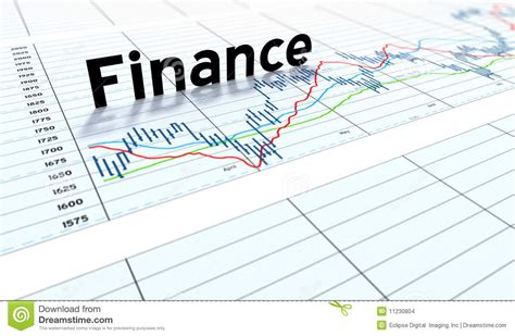 Lead story in personal finance. Finance text graph money stock illustration. Illustration ...