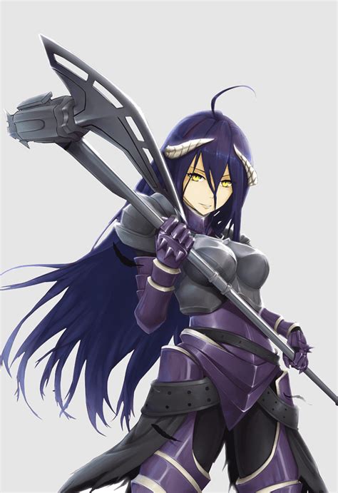 albedo overlord albedo overlord nonplayer character board kawaii lance cosplay mecha cg